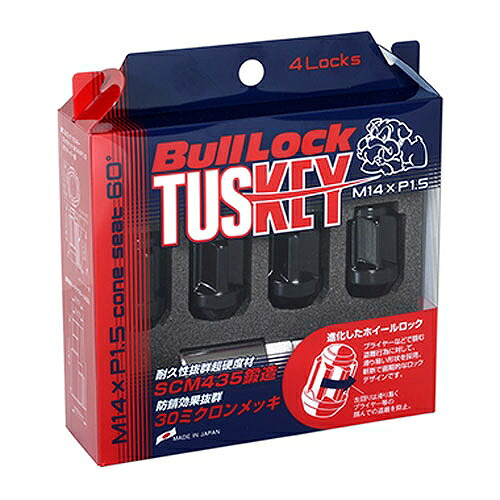 協永産業/KYO-EI ブルロック タスキー ロックナット ブラック M14×P1.5 入数：1セット(4個) T600B