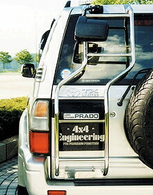 4x4エンジニアリング リアラダー トヨタ ランドクルーザープラド 9＃シリーズ 全年式 ベンド(曲げ)タイプ SUS304ステンレス ハンドバフ仕上げ TLP-A05 Rear ladder