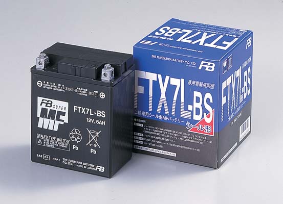 FB/古河バッテリー FTシリーズ オートバイバッテリー 制御弁式(VRLA) 液入り充電済 FTX7L-BS 2輪 motorcycle battery