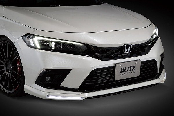 ブリッツ/BLITZ エアロスピードRコンセプト フロントリップスポイラー LED無 ホンダ シビック FL1 L15C 2021年09月～｜オートパーツエージェンシー2号店