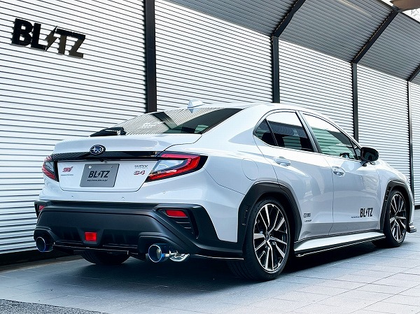 ブリッツ/BLITZ NUR-SPEC CUSTOM EDITION マフラー チタンカラー(VSR) リアピースのみ 63204V スバル WRX S4 VBH FA24 2021年11月～