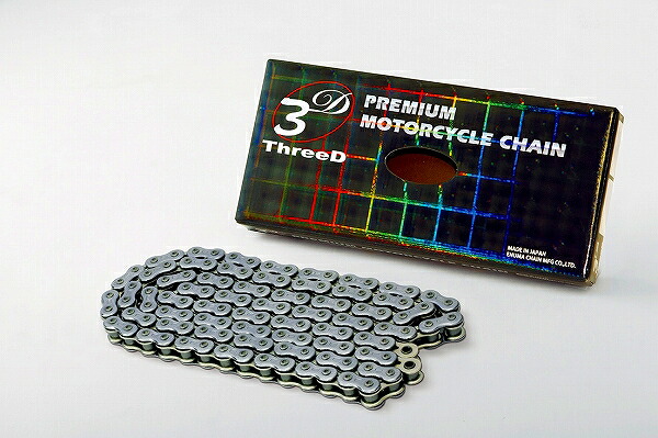 EKチェーン/江沼チェーン ThreeD/スリード シールチェーン シルバー 525 90L 継手:MLJ 525Z/3D(CR;-) 2輪 Seal chain|オートパーツエージェンシー2号店
