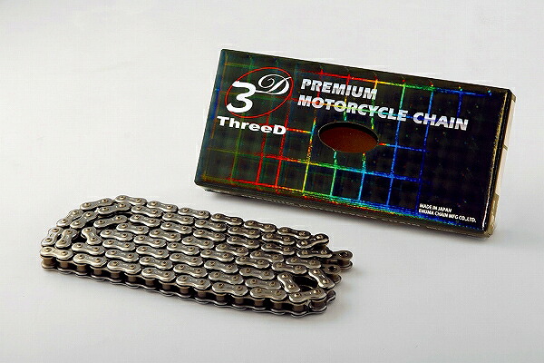 EKチェーン/江沼チェーン ThreeD/スリード Zシリーズ シールチェーン ホンダ シャドウ400 400cc 2001年~2008年 シルバー 520 124L 継手:MLJ 2輪 Seal chain|オートパーツエージェンシー2号店