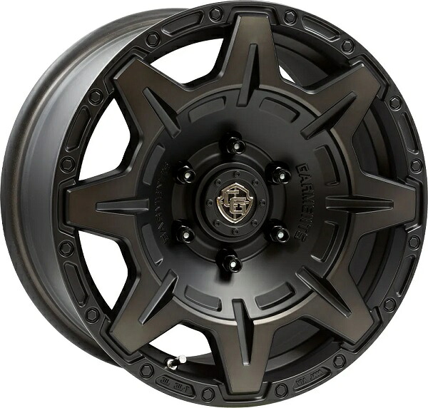 CROSSOVER GARMENTS STYLE-M ホイール マットブラッククリア 17インチ×8.0J ＋20 6H139.7 入数：1台分(4本) 40464 wheel
