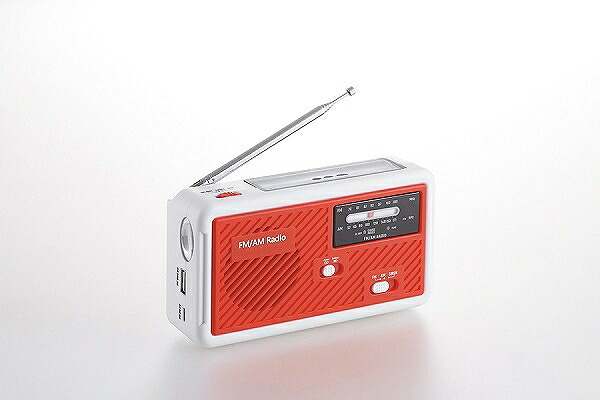 エレット 多機能スタミナラジオライト レッド ET-22R・レッド(0001220) Multifunctional stamina radio light