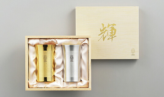 輝 純銅ひとくちタンブラー 金・銀 2pcセット KG-17(1001876) Pure copper tumbler