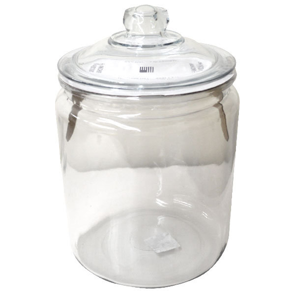 ガラス ストレートジャー 7.6L パッキンなし お米やパスタなど食材の保存に 372(4214100) glass straight jar|オートパーツエージェンシー2号店