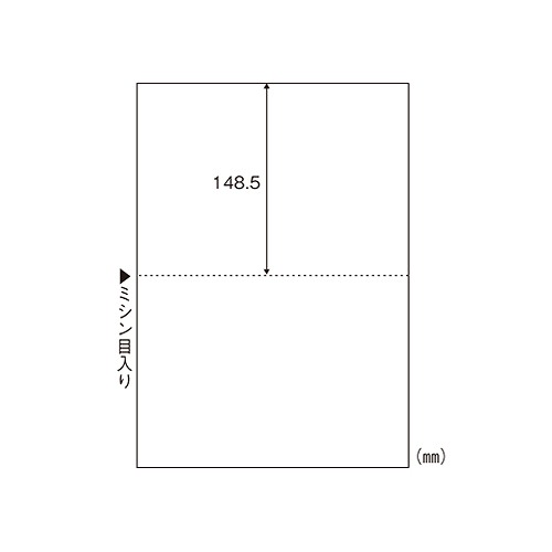 ヒサゴ エコノミーマルチプリンタ帳票 A4 2面 BPE2002(04466) Economy multi printer form