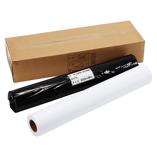 アジア原紙 大判インクジェットプリンタ用紙 幅610mm 入数：1箱(2本入) IJPR-6145N(69101) large format inkjet printer paper