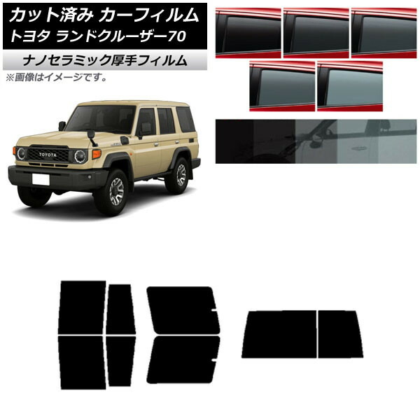 ランクル70 再再販IR（赤外線）フィルム（ダークスモーク）トヨタ純正 新型ランドクルーザー70】新型ランクル70のカスタマイズは