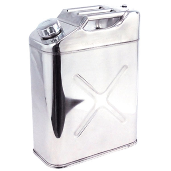 エマーソン(Emerson) たて型ステンレスガソリン携行缶 20L 消防法適合品 EM-141N Vertical stainless steel gasoline carrying