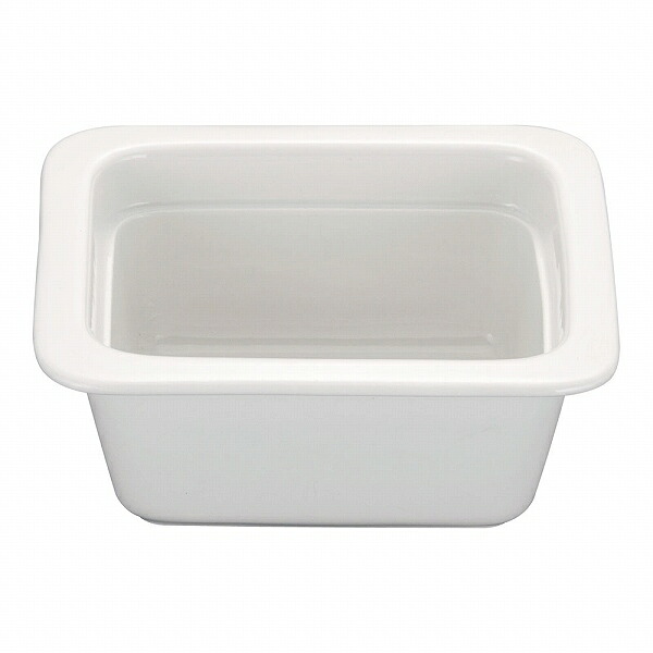 ROYALE(ロイヤル) 角ガストロノームパン ホワイト 1/6 陶器製 PB625-16(NGS061) square gastronome pan