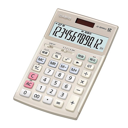 CASIO(カシオ) 計算器 JS-20WKA-GD-N(42743)  calculator