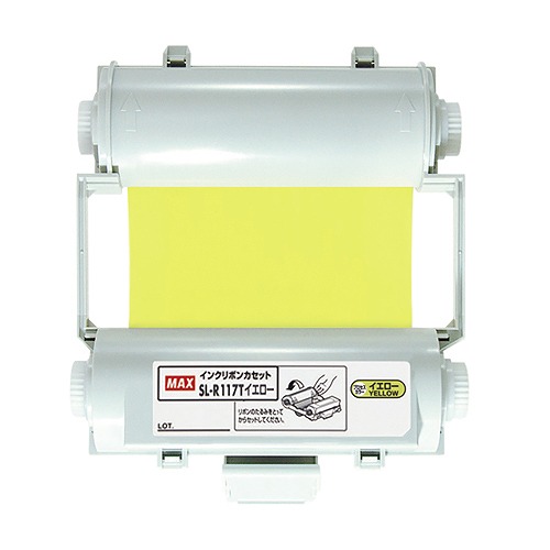 マックス ビーポップインクリボン イエロー SL-R117T(36119) pop ink ribbon