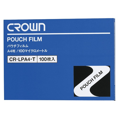 ジャケット冠 パウチフィルム A4 入数：1箱(100枚) CR-LPA4-T(21041)  pouch film パソコン・周辺機器-その他