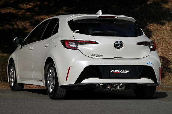 フジツボ(FUJITSUBO) A-RM＋c マフラー トヨタ カローラスポーツ 3BA-NRE210H 8NR-FTS CVT車/MT車共通 1.2 ターボ車専用 2WD 1200cc 2018年06月～ Wテール センター出し ステンレス＋カーボンモデル 250-22161 muffler｜オートパーツエージェンシー2号店