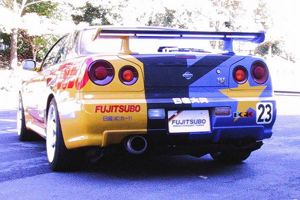 フジツボ(FUJITSUBO) Super Ti マフラー 日産 スカイラインGT-R GF-BNR34 RB26DETT 1999年01月～2002年08月 砲弾タイプ 480-15097 muffler