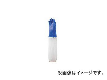 川西工業/KAWANISHI 耐油マックス 腕カバー付 #2304 ブルー サイズ：M～LL 入数：10双 With oil resistant max arm cover