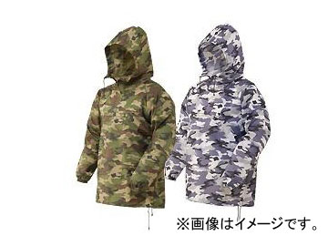 川西工業/KAWANISHI カモフラヤッケ #4300 グリーン サイズ:4L JAN:4906554079676 入数:5着 Camouflyacake