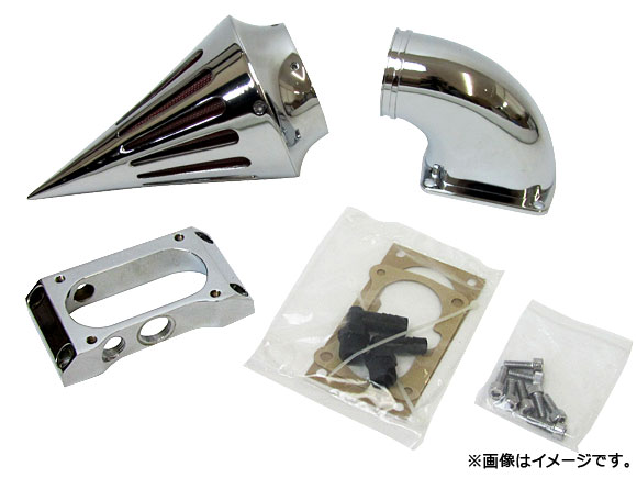 エアークリーナーキット カワサキ バルカン 2000 CLASSIC/LT クロームメッキ AP-TNAC009-CHROME 2輪 Air cleaner kit｜オートパーツエージェンシー2号店