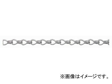 ニッサチェイン/NISSA CHAIN 二重 軽銀 銀 30m AR20 JAN：4968462074211  Double 花・ガーデン・DIY-その他-ネジ・釘・金属素材