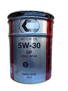 【在庫有送料無料】5W-30　トヨタ キャッスル オイル　08880-14103　SP 20L缶　ガソリン専用 10,103円