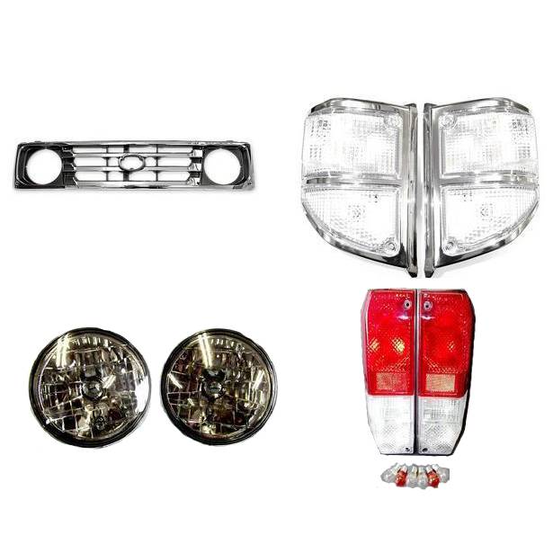 送料無料 大型商品 トヨタ ランクル 70 グリル ヘッドライト テール コーナー SET PZJ70 BJ70 BJ71 BJ73 BJ74 HZJ70 HZJ71 HZJ73 HZJ74 ランドクルーザー