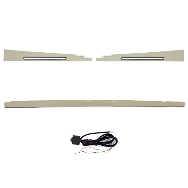 送料無料 トヨタ ランクル ランドクルーザー 76 79 フロント LED デイライト GRJ76K GRJ79K 左右 セット ランクル 70 センターパネル付 フォグ ライト