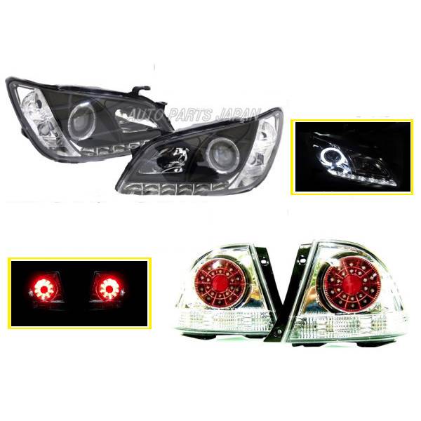 美品 アルテッツァ プロジェクターヘッドライト イカリング 左右セット 美品 アルテッツァ プロジェクターヘッドライト イカリング 左右