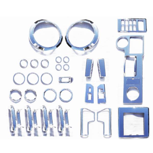 送料無料 新品トヨタ FJクルーザー 35PCS メッキインテリアKIT フル