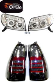 送料無料 サーフ TRN210 TRN215W LEDスモークテール ＆ ヘッドライト ウィンカーSET