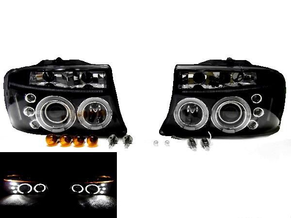 送料無料 特注日本光軸 ダッジ ダコタ デュランゴ LED プロジェクター ヘッドライト インナーブラック 左右セット クリアref ピックアップ