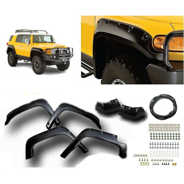 トヨタ FJ クルーザー 07y- ワイド オーバーフェンダー 1台分 フェンダーフレア フロント & リア 1台分 並行車 / ディーラー車