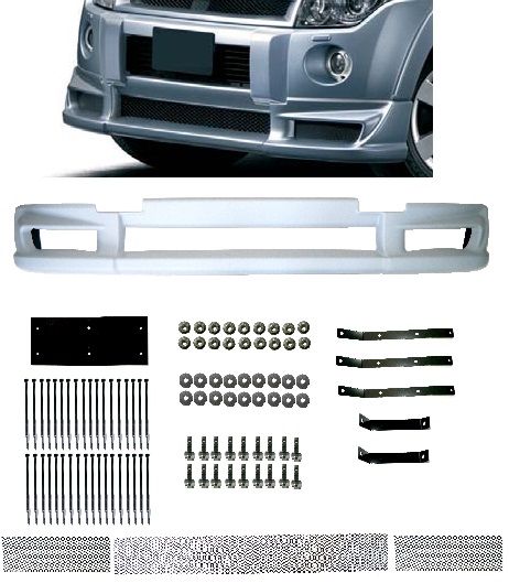 送料無料 三菱 パジェロ V83W フロントハーフスポイラー エアロ　2006年10月-2011年10月　ハーフスポイラー ダウンスポイラー V80 V90 系