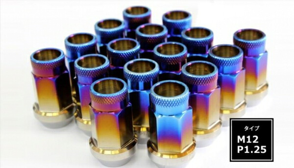 シュピーゲルチタンナット 貫通タイプ M12 P1.25 38mm|オートパーツ ダイレクト
