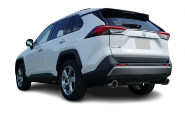 エクスアートエクスアート RAV4 AXAH54 ハイブリッド車 A25A-FXS ONEマフラー チタン製円型テール (外径ф114)|オートパーツ ダイレクト