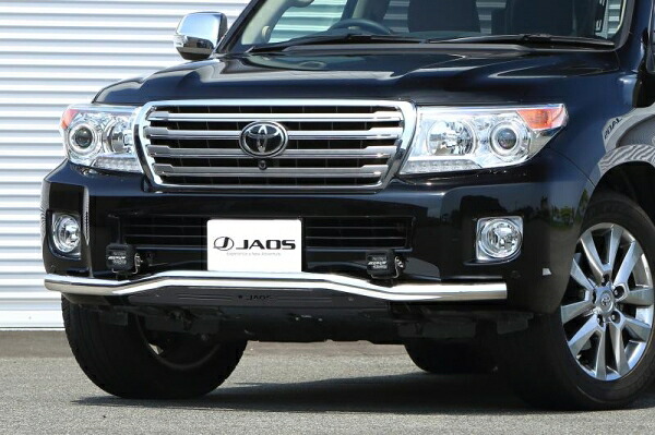 ジャオス ジャオス JAOS フロントスキッドバー 12-15 ポリッシュ/ブラック ランドクルーザー 200系 12-15 年式12.01-15.07 適応全車