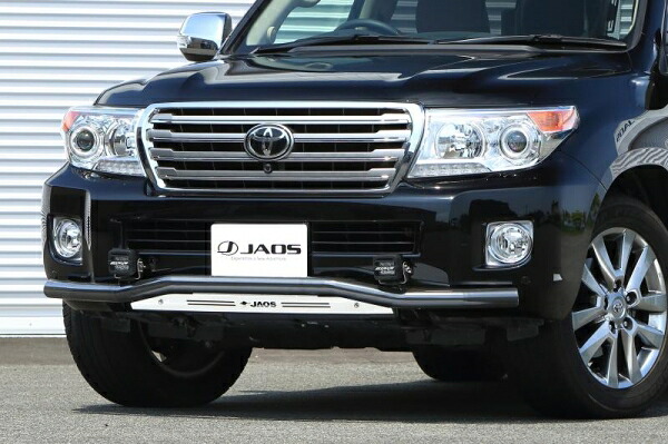 ジャオス ジャオス JAOS フロントスキッドバー 12-15 ブラック/ブラスト ランドクルーザー 200系 12-15 年式12.01-15.07 適応全車