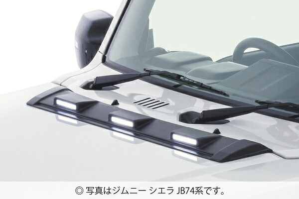 ジャオス ジャオス JAOS ジムニー JB64/ジムニーシエラ JB74 ボンネットディフレクター 塗装品 マットブラック