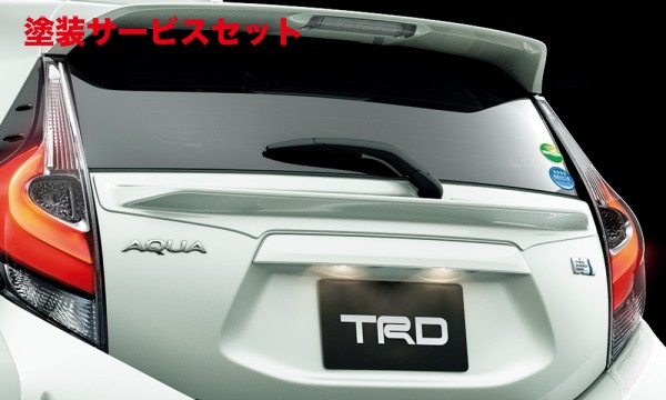 当社塗装品 TRD ティーアールディーTRD アクア NHP10 後期 テールゲートスポイラー 未塗装｜オートパーツ ダイレクト 33,391円