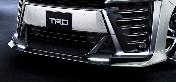 TRD ティーアールディー TRD ティーアールディー ヴェルファイア 30系 後期 エアロボディ フロントスポイラー LED付 未塗装