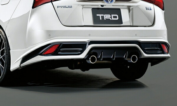 TRD ティーアールディーTRD プリウス 50系 後期 リアバンパー Aggressive Style(ハイレスポンスマフラーVer.S付車) ICS付車用 未塗装|オートパーツ ダイレクト