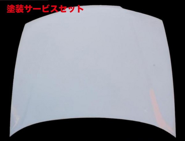 当社塗装品 エアロワークス エアロワークス インテグラ CT 後期 FRPボンネット 黒ゲルコート