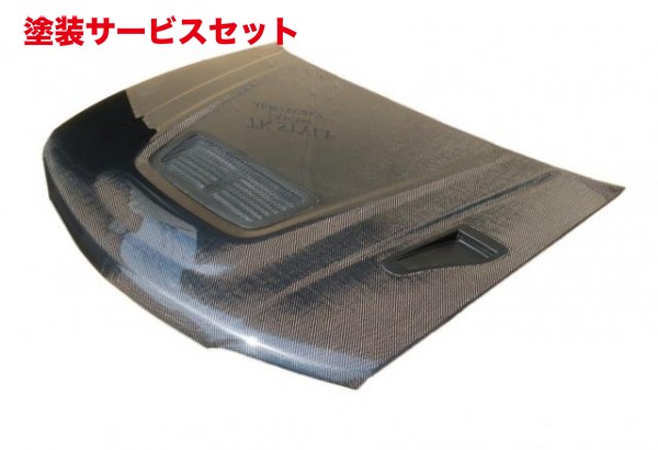 当社塗装品 エアロワークス エアロワークス ランサー エボリューション カーボンボンネット