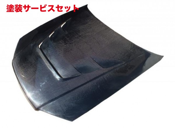 当社塗装品 エアロワークス エアロワークス スカイライン R34 ダクト付カーボンボンネット