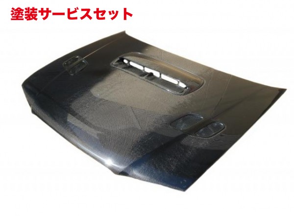 当社塗装品 エアロワークス エアロワークス インプレッサ GC8 カーボンボンネット