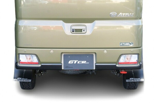 GTカープロデュースピクシスバン S700M/S710M 大型リヤマッドフラップ ブラック｜オートパーツ ダイレクト