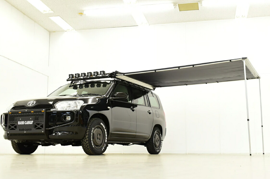 ハードカーゴHARD CARGOプロボックス P50V/P51V/P52V/P55V/P58G/P59 アウトドアキャリア専用サイドオーニング オレンジ｜オートパーツ ダイレクト