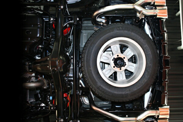 エムズスピード プラド 150 後期 Exhaust System左右4本出し