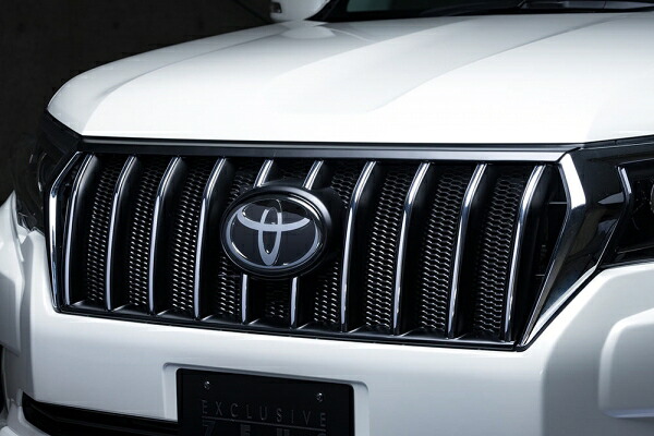 エムズスピード プラド 150 後期 Front Grille カメラ無 未塗装